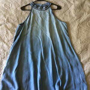 2/$15 Faded Denim Halter Dress